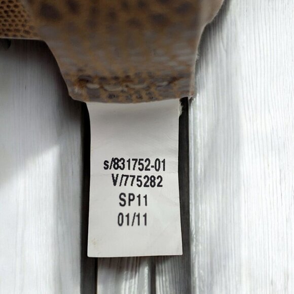 Gap Skinny Women's Belt Genuine Cow Leather Tan With Gold Buckle Size Small - Picture 4 of 5